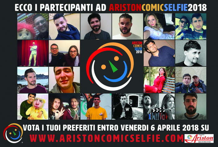 Ariston Comic Selfie 2018: fino a venerdì si vota per la prima fase dello spettacolo del web