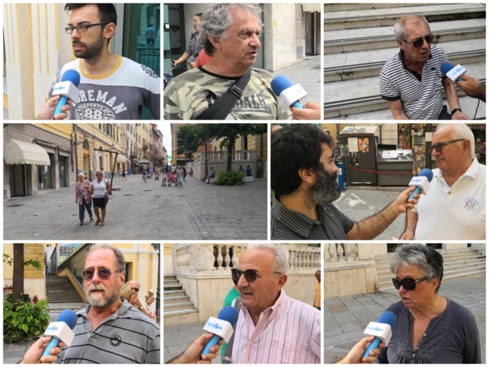 Favorevoli o contrari all'apertura al traffico? Indagine di Imperia News questa mattina in via Cascione (foto e video interviste)