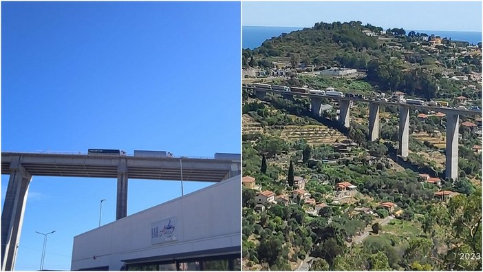 A10, otto chilometri di coda in autostrada: traffico in tilt tra Sanremo e Ventimiglia (Foto)