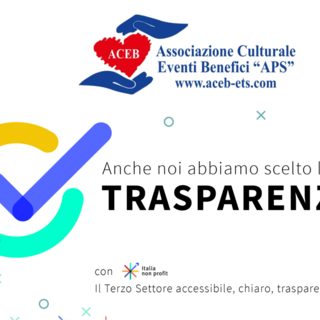 All'Associazione Culturale Eventi Benefici 'APS' la coccarda della trasparenza di Italia Non Profit