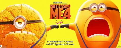Sanremo: mercoledì 7 agosto ai cinema Ritz e Roof l'anteprima di 'Cattivissimo me 4'