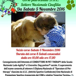 Sanremo: al via il corso di Operatore Pet Therapy presso l'Associazione &quot;Insieme&quot;. Eccole informazioni