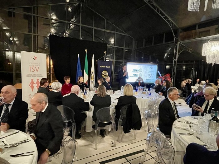 Sanremo: cena a sostegno del Centro Antiviolenza del Rotary Hanbury e 'Creiamo speranza nel mondo', i ringraziamenti del Presidente Massimo Rossano