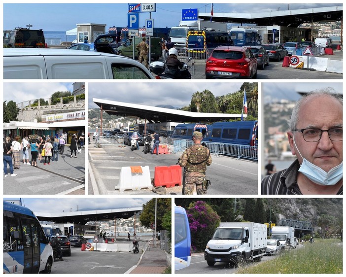 Ventimiglia: controlli serrati e lunghe code al Confine, mattinata da incubo per i frontalieri diretti in Francia (Foto e video)