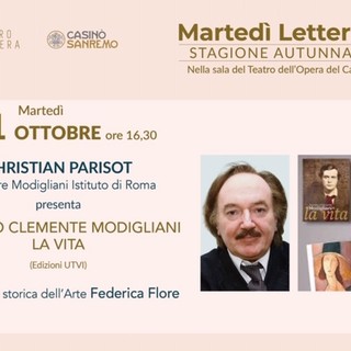 Sanremo, Christian Parisot ospite ai Martedì Letterari del Casinò
