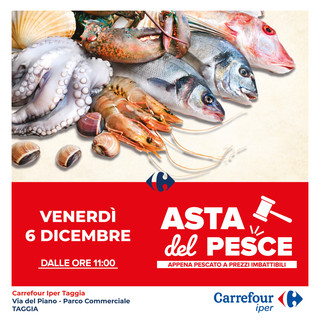 Torna la grande Asta del pesce da Carrefour Iper Taggia