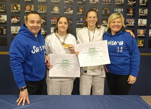 Lo Judo Club Sakura di Arma di Taggia torna dai campionati italiani di Ju Jitsu con due titoli