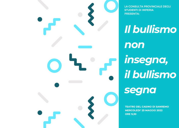 Sanremo: mercoledì al Casinò un convegno per gli studenti sul tema ‘Il bullismo insegna, il bullismo segna’