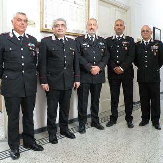 Imperia: consegnati dal Comandante provinciale dei Carabinieri i nuovi gradi a quattro ufficiali