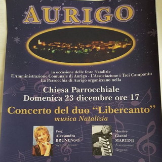 Aurigo: domenica prossima concerto natalizio alla Chiesa della Natività di Maria Vergine