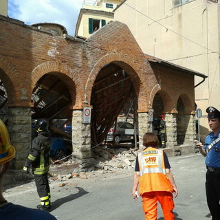 Sanremo: dopo il crollo del 14 luglio il mercato di Coldirodi non si farà nemmeno domani