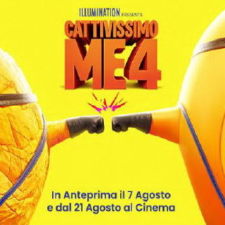 Sanremo: mercoledì 7 agosto ai cinema Ritz e Roof l'anteprima di 'Cattivissimo me 4'
