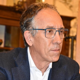 Il sindaco Alberto Biancheri in conferenza stampa