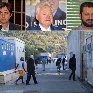 Da sinistra i sindaci: Davide Gibelli (Camporosso), Gaetano Scullino (Ventimiglia) e Armando Biasi (Vallecrosia)