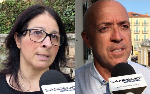 Tina Rosapinta (rappresentante delle famiglie) e Massimo Donzella (assessore ai Lavori Pubblici)