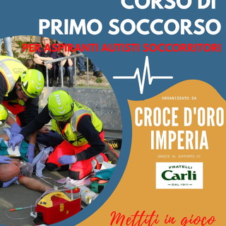 Imperia: dal 28 aprile corso di 'Primo Soccorso' organizzato dalla Croce D'Oro al museo Olio Carli