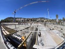 Il cantiere del Palazzetto dello Sport di Sanremo