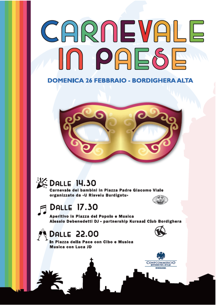 Bordighera: domenica prossima appuntamento con il &quot;Carnevale in paese&quot;, tutti i particolari