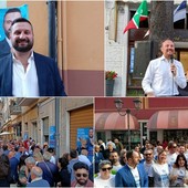 Ventimiglia verso il ballottaggio, Flavio Di Muro e Gabriele Sismondini chiudono la campagna elettorale (Foto e video)
