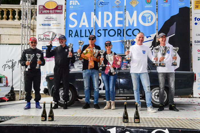 37° Sanremo Rally Storico, Lucio Da Zanche cala la cinquina. Christian ed Elena Bonnet vincono la Coppa dei Fiori (Foto)