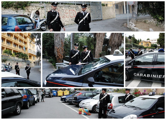 Sanremo: pattuglie dei Carabinieri questa mattina all'uscita delle scuole per prevenire atti di bullismo