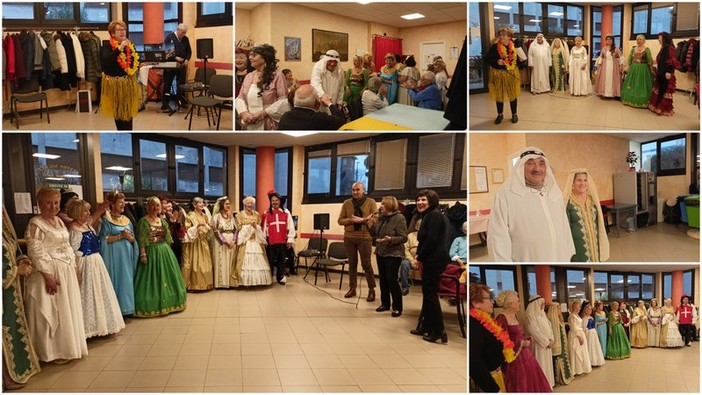 Musica, danze e costumi: festa di Carnevale al centro sociale &quot;Le Cinque Torri&quot; di Vallecrosia (Foto e video)