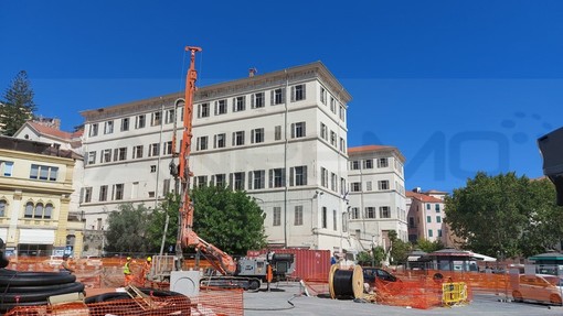 Sanremo: parcheggio di piazza Eroi, al via la 'Berlinese', il cantiere procede secondo i tempi