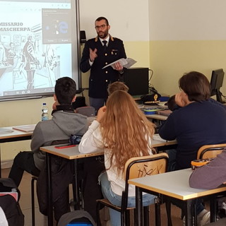 Imperia: riprende anche a Imperia il concorso “PretenDiamo la Legalità, a scuola con il Commissario Mascherpa (Foto)