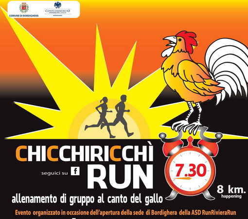 Bordighera: dopo il successo dell'edizione 2014 torna lunedì prossimo la 'Chicchirichì Run'