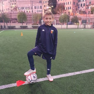 Calcio, provino con il Genoa per Christian Varapodio dell'Us Camporosso (Foto)