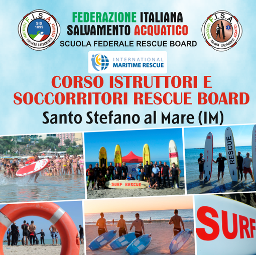 Santo Stefano al Mare: a settebre il il corso per ‘Soccorritori e Istruttori Rescue Board’ di FISA