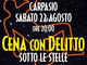 Carpasio: sabato 22 agosto appuntamento con la 'Cena con Delitto... sotto le stelle'