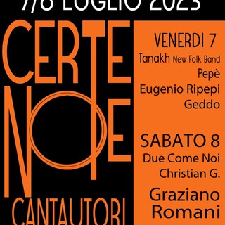 A luglio la prima edizione di ‘Certe Note’, festival musicale nel cuore di Ceriana