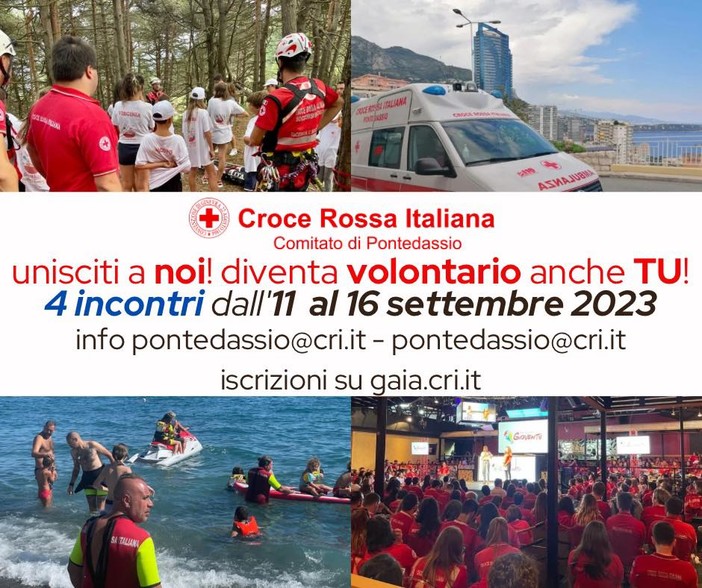 Pontedassio: a settembre un corso di accesso per diventare Volontari della Croce Rossa Italiana
