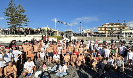 Bordighera, tutti in mare a Capodanno: terzo Cimento invernale al San Marco (Foto)