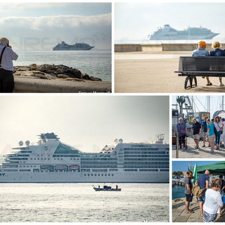 Sanremo: oggi lo sbarco della Seabourn Encore, martedì per la prima volta ospiti due navi da crociera contemporaneamente