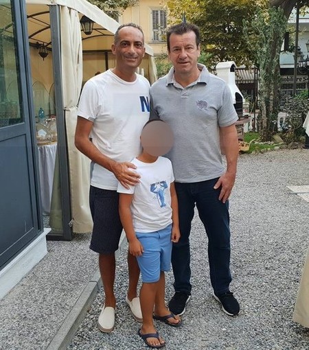 Sanremo: l'ex campione del Mondo brasiliano Carlos Dunga all'hotel Alexander e da 'Nicò' (Foto)