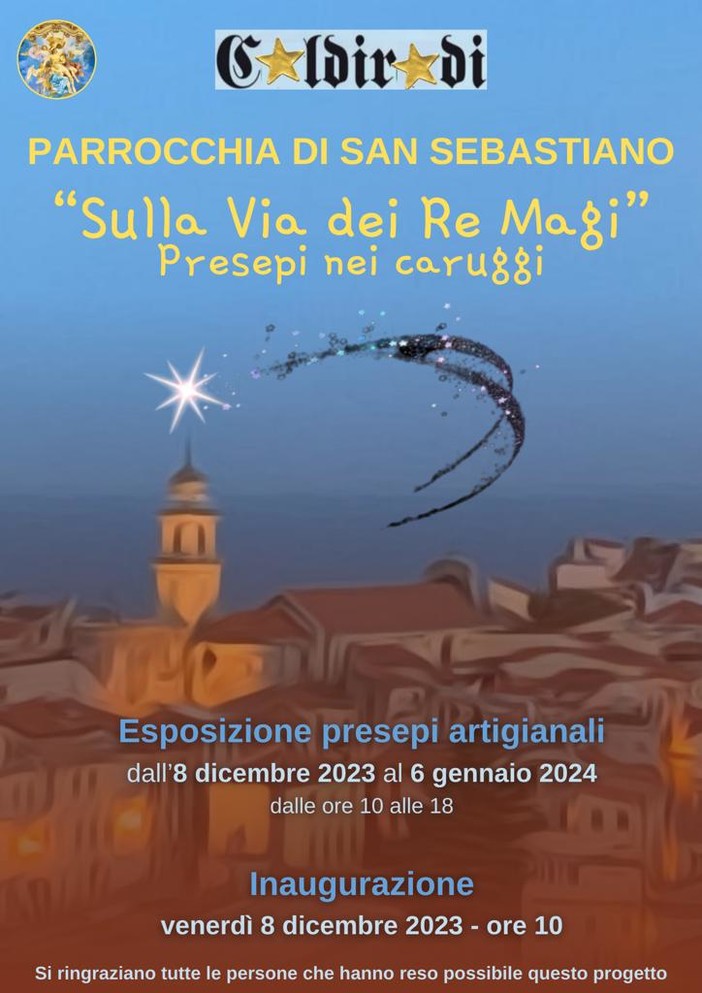 Sanremo: Coldirodi si veste a festa per Natale con i presepi nei caruggi