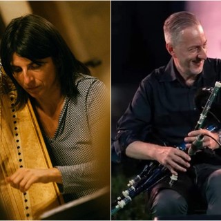 Domenica a Montalto il concerto “Celtic Harp &amp; Uilleann pipes: musical tales from Ireland” del duo O'Carolan