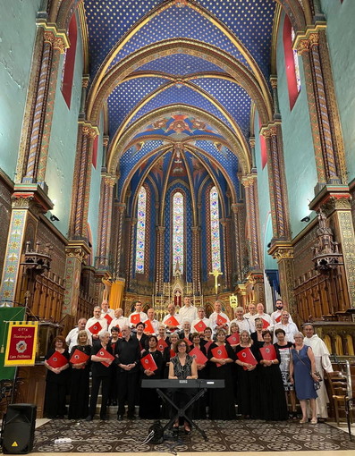 Bordighera: concerto del Coro Polifonico città di Ventimiglia alla chiesa di Terrasanta