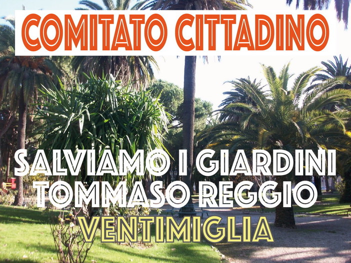 Ventimiglia: il comitato 'Salviamo i giardini Tommaso Reggio' organizza una class action pubblica