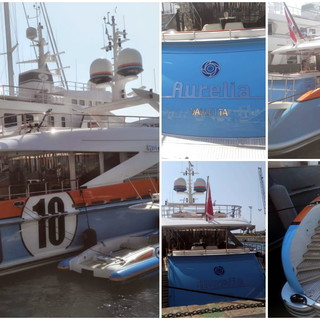 Imperia: sbarca in calata Cuneo il misterioso 'Aurelia 10', è lo yacht di Del Piero? (Foto)