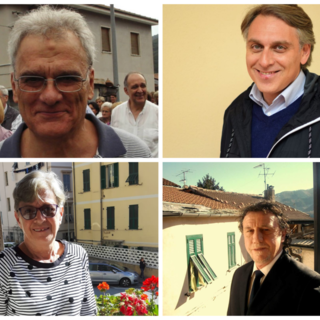 Da sx in alto: Renzo Brunengo, Alessandro Alessandri, Franca Rovere, Mauro Parodi
