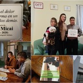 Vallecrosia, a don Rito una targa in memoria di Paolo Micai e una donazione per i bambini della Colombia (Foto e Video)