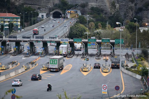La barriera autostradale di Ventimiglia