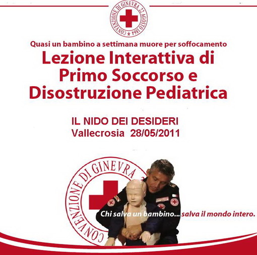 Bordighera: sabato prossimo lezione di 'Primo soccorso' con la locale Croce Rossa