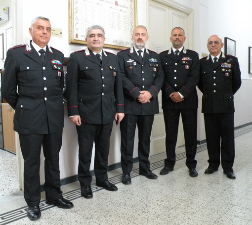 Imperia: consegnati dal Comandante provinciale dei Carabinieri i nuovi gradi a quattro ufficiali