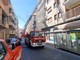 Sanremo: marmi pericolanti questa mattina in via Martiri, intervento dei Vigili del Fuoco