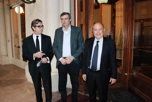 Pietro Zucchinetti e Francesco Paravati con il Presidente Burlando