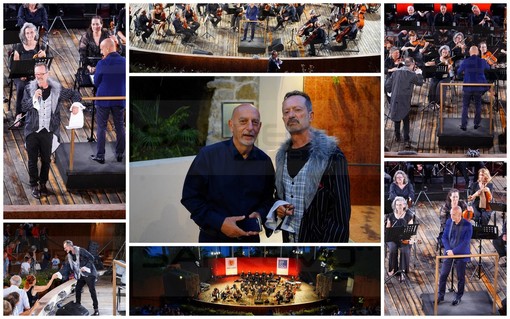 Sanremo: grande successo di pubblico ieri sera per il concerto della Sinfonica insieme a Rocco Papaleo (Foto e Video)